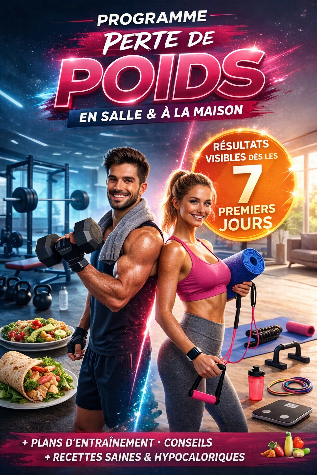 E-book perte de poids Salle&Maison et recetttes saine et hypocalorique